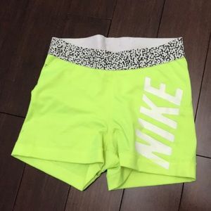 Neon running shorts